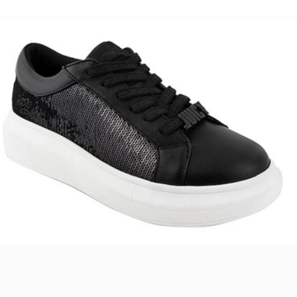 Women's Juicy by Juicy Couture Della Sequin Sneakers (Black/Black)